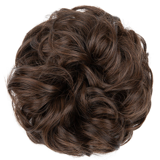 Effortless Synthetic Bun Hairpiece: Messy Donut Chignon Wig for Instant Volume