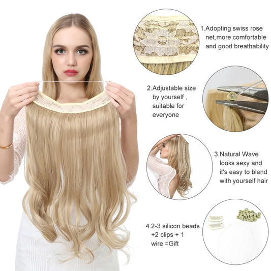 Wave Clip in Hair Extensions Wigs