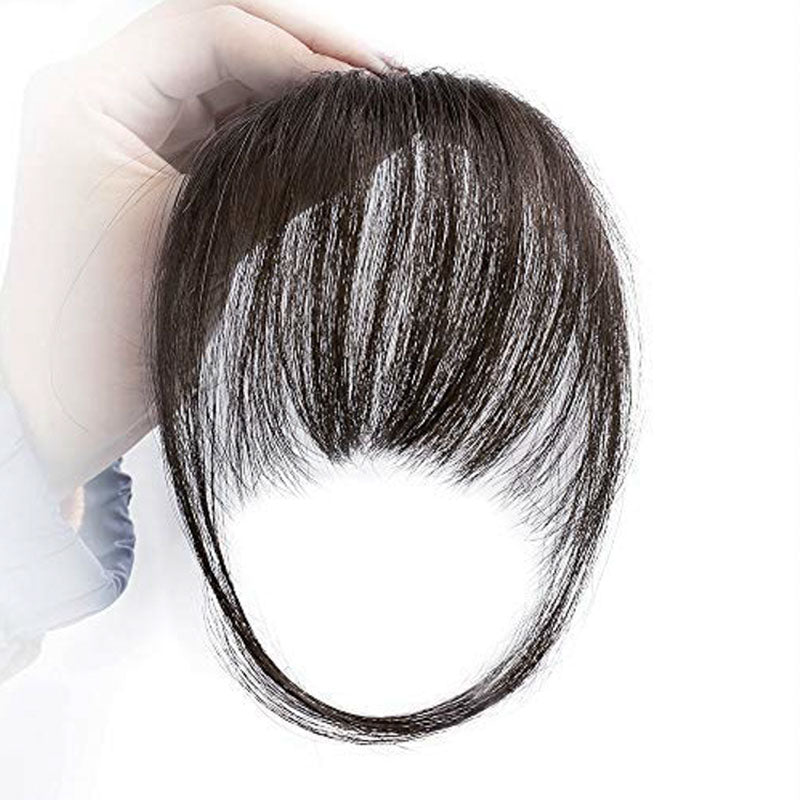 Luxurious 3D Clip-In Bangs Hair Extensions: Instant Fringe Transformation Wig