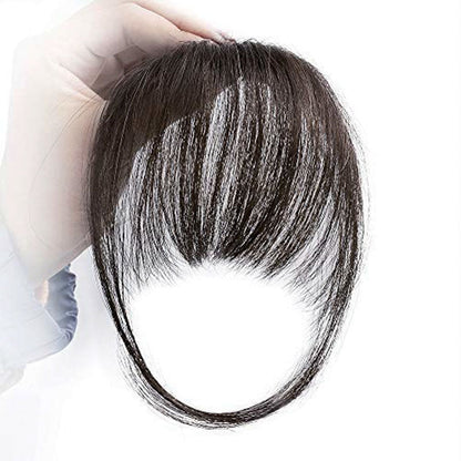 Luxurious 3D Clip-In Bangs Hair Extensions: Instant Fringe Transformation Wig