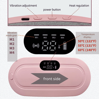 Period Cramp Relief Massager & Heating Pad (1 YEAR WARRANTY)