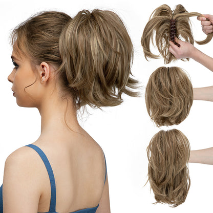 Effortless Synthetic Claw Clip Ponytail Hair Extension: Instant Volume & Style