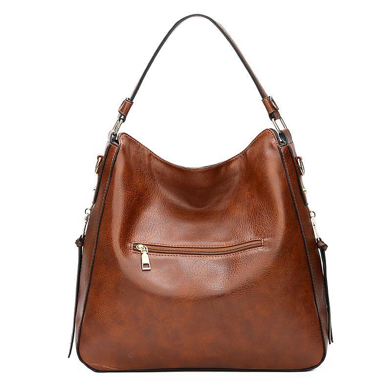 Luxury 3-Piece Leather Hobo Bag Set