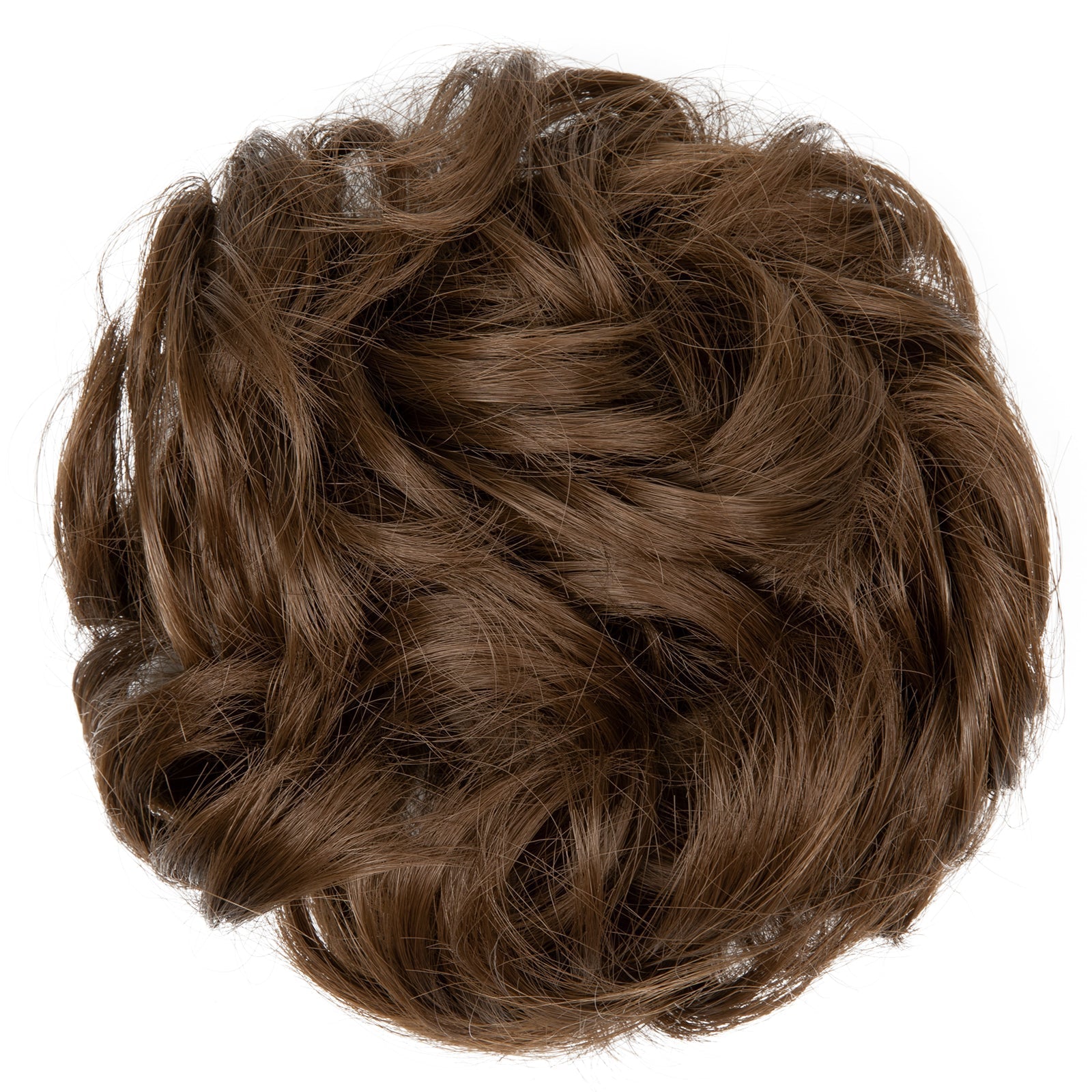 Effortless Synthetic Bun Hairpiece: Messy Donut Chignon Wig for Instant Volume