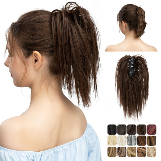 Effortless Synthetic Band Bun Hairpiece: Instant Elegant Updo for Women