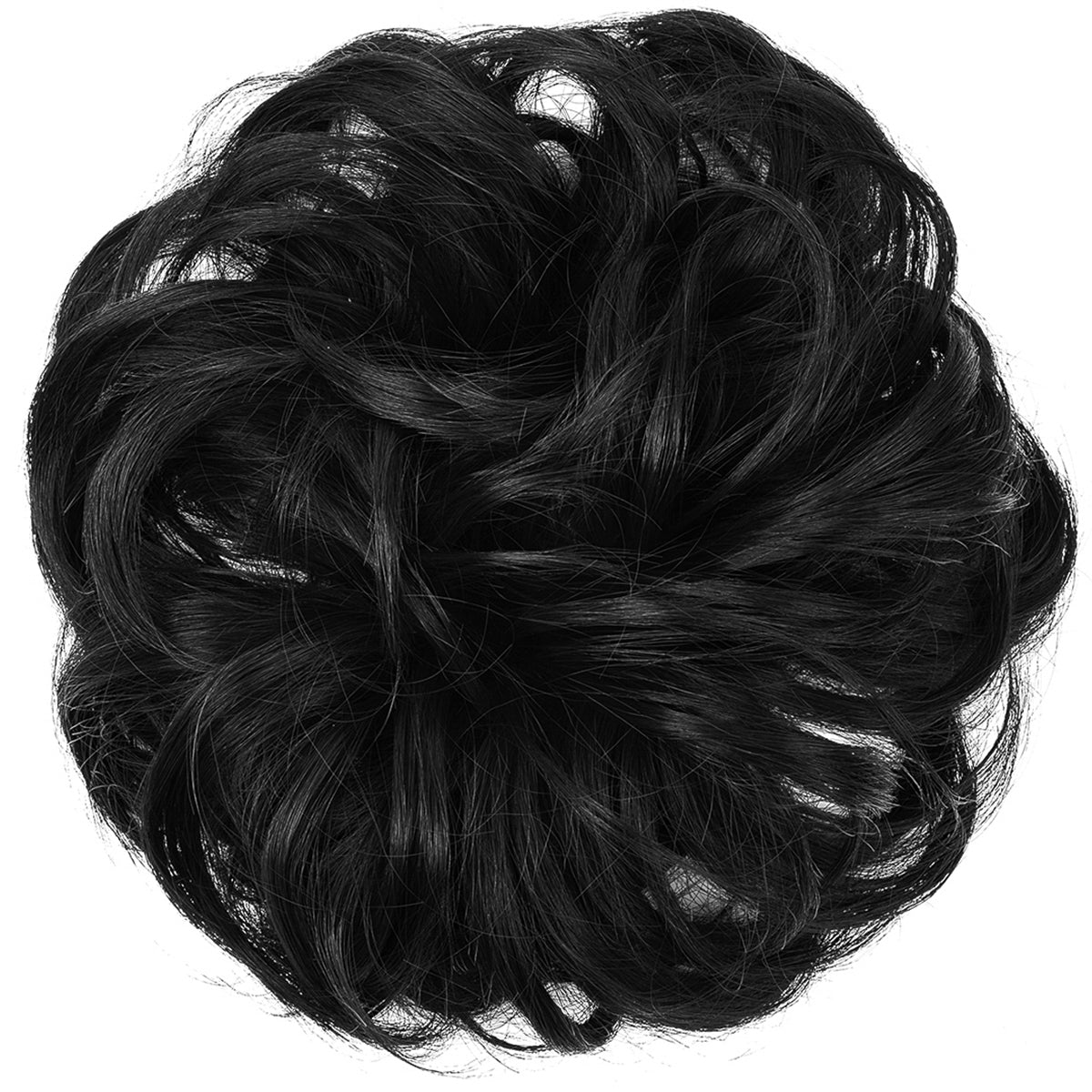 Effortless Synthetic Bun Hairpiece: Messy Donut Chignon Wig for Instant Volume
