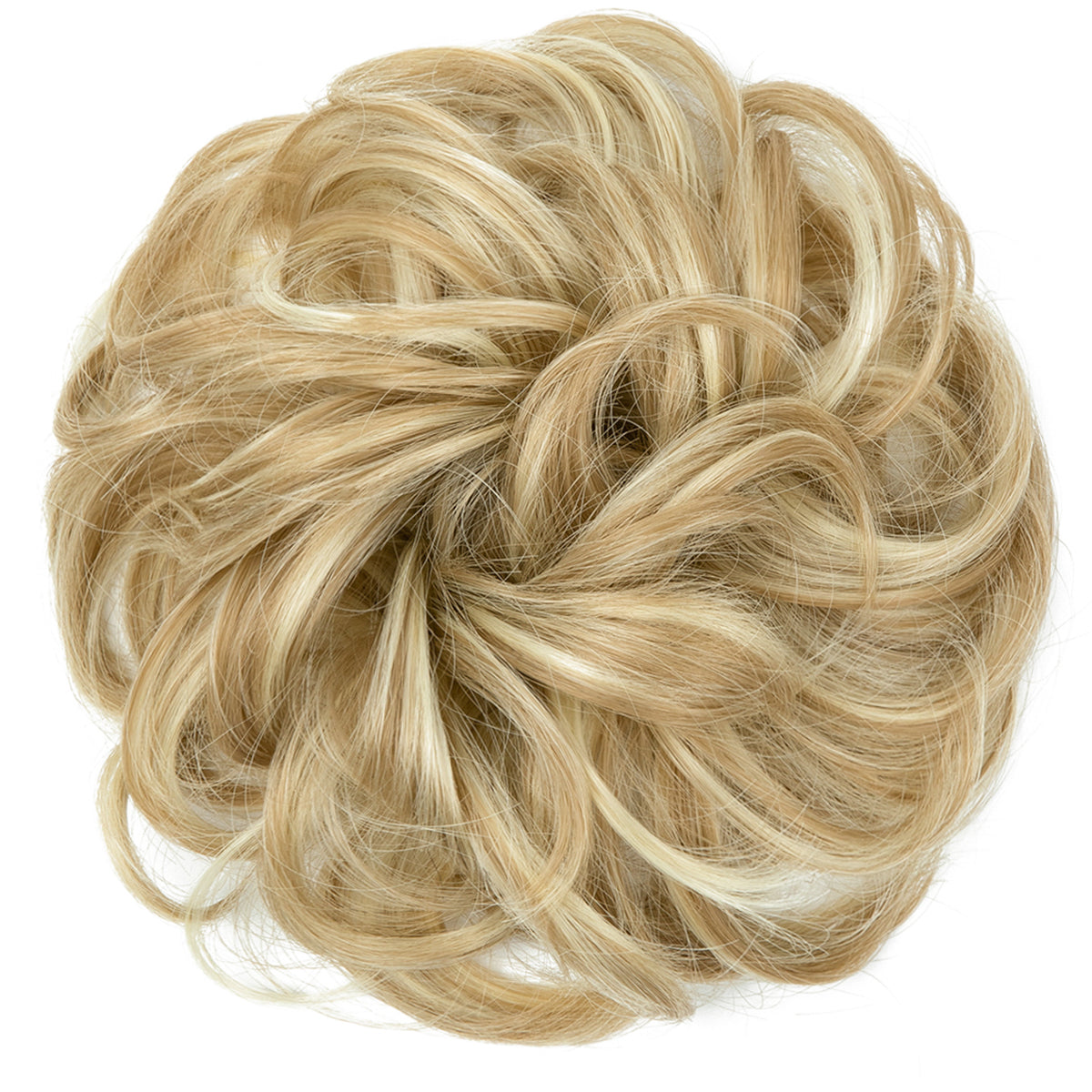 Effortless Synthetic Bun Hairpiece: Messy Donut Chignon Wig for Instant Volume
