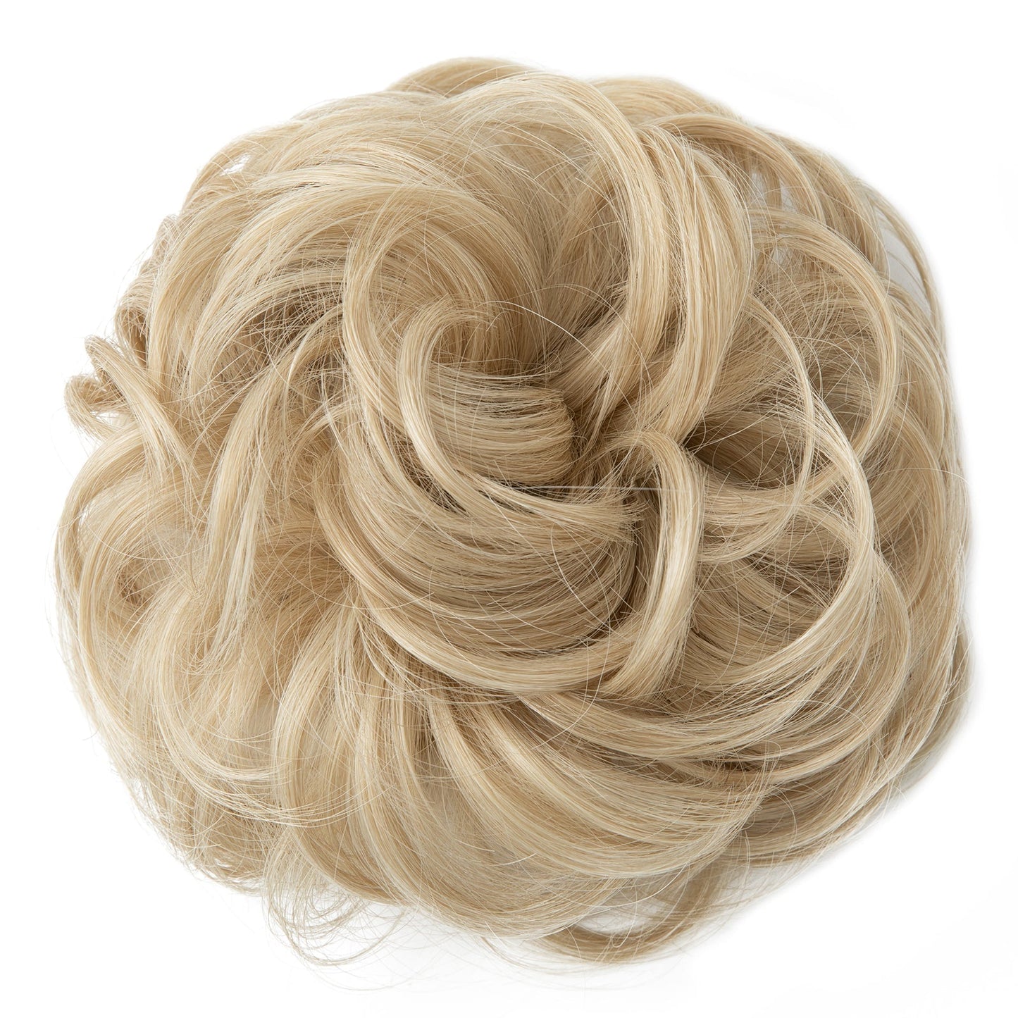 Effortless Synthetic Bun Hairpiece: Messy Donut Chignon Wig for Instant Volume