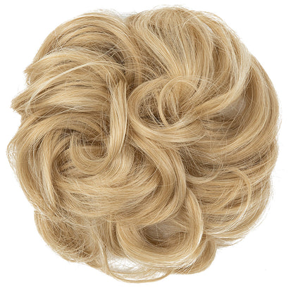 Effortless Synthetic Bun Hairpiece: Messy Donut Chignon Wig for Instant Volume
