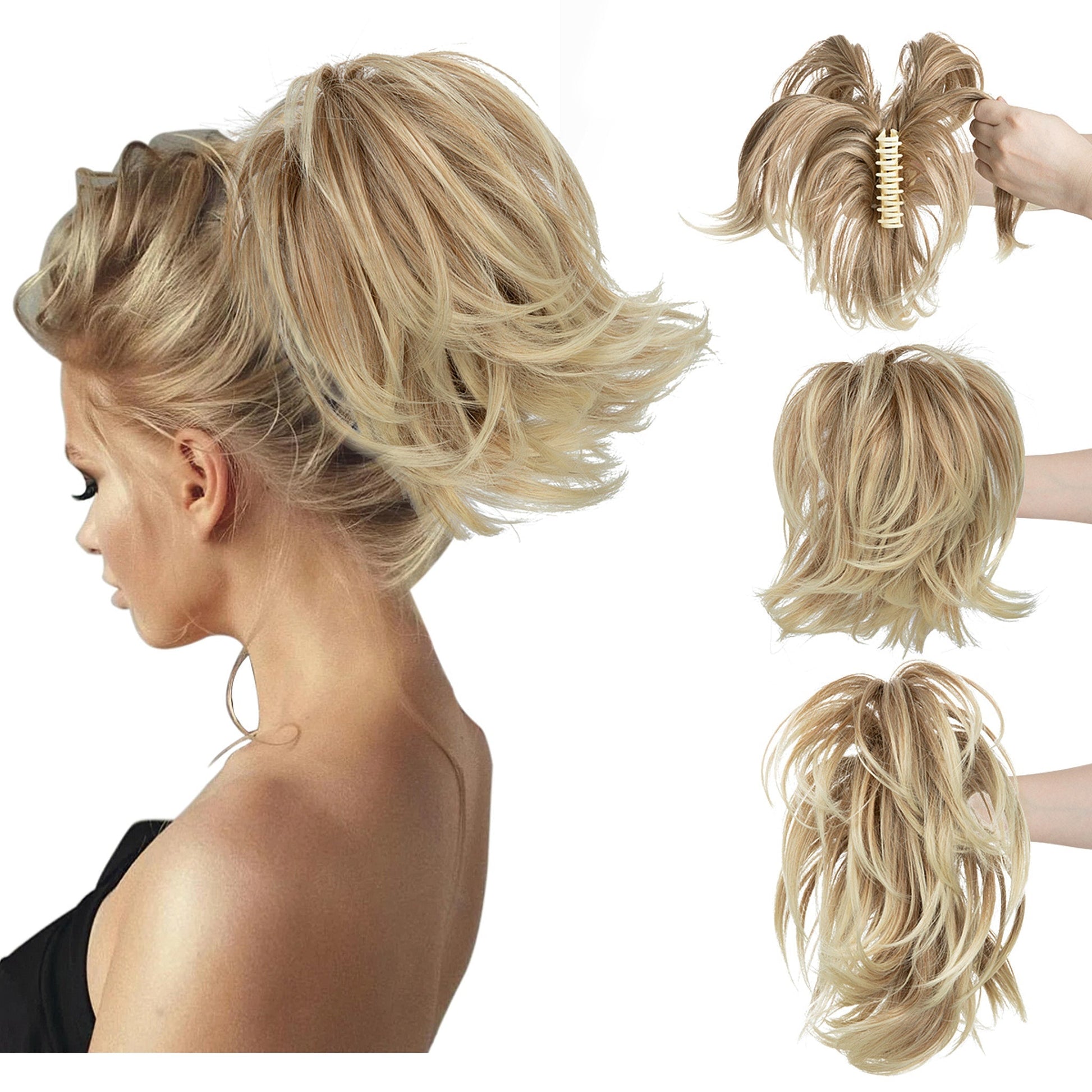 Effortless Synthetic Claw Clip Ponytail Hair Extension: Instant Volume & Style