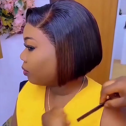 Glueless Lovely Natrual Bob Styles Silky Hair Wig