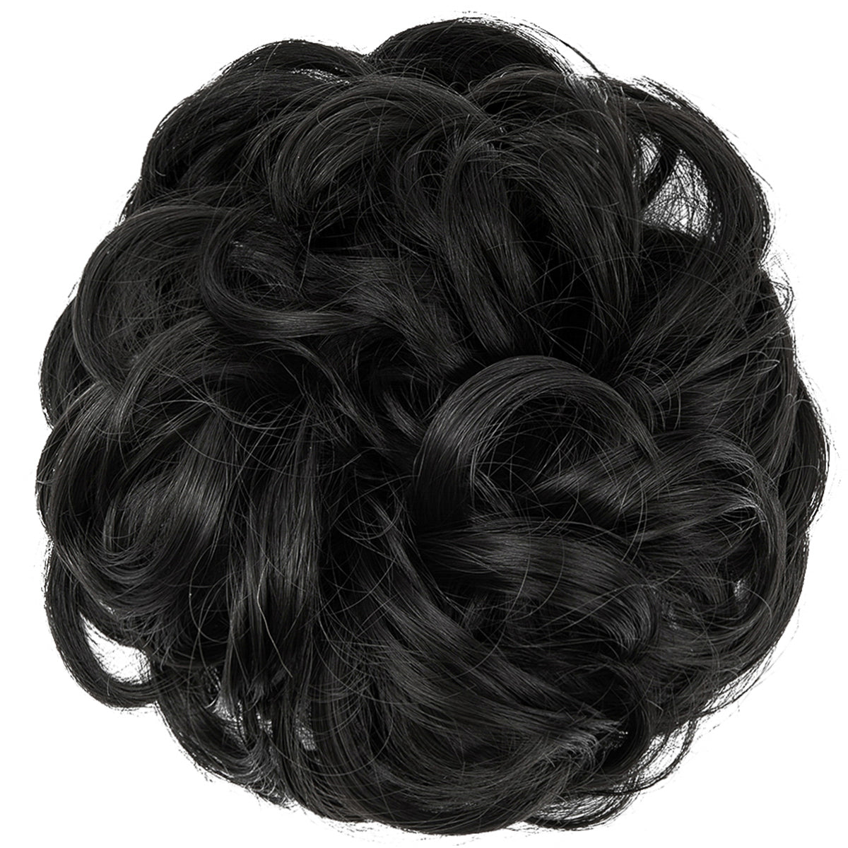 Effortless Synthetic Bun Hairpiece: Messy Donut Chignon Wig for Instant Volume