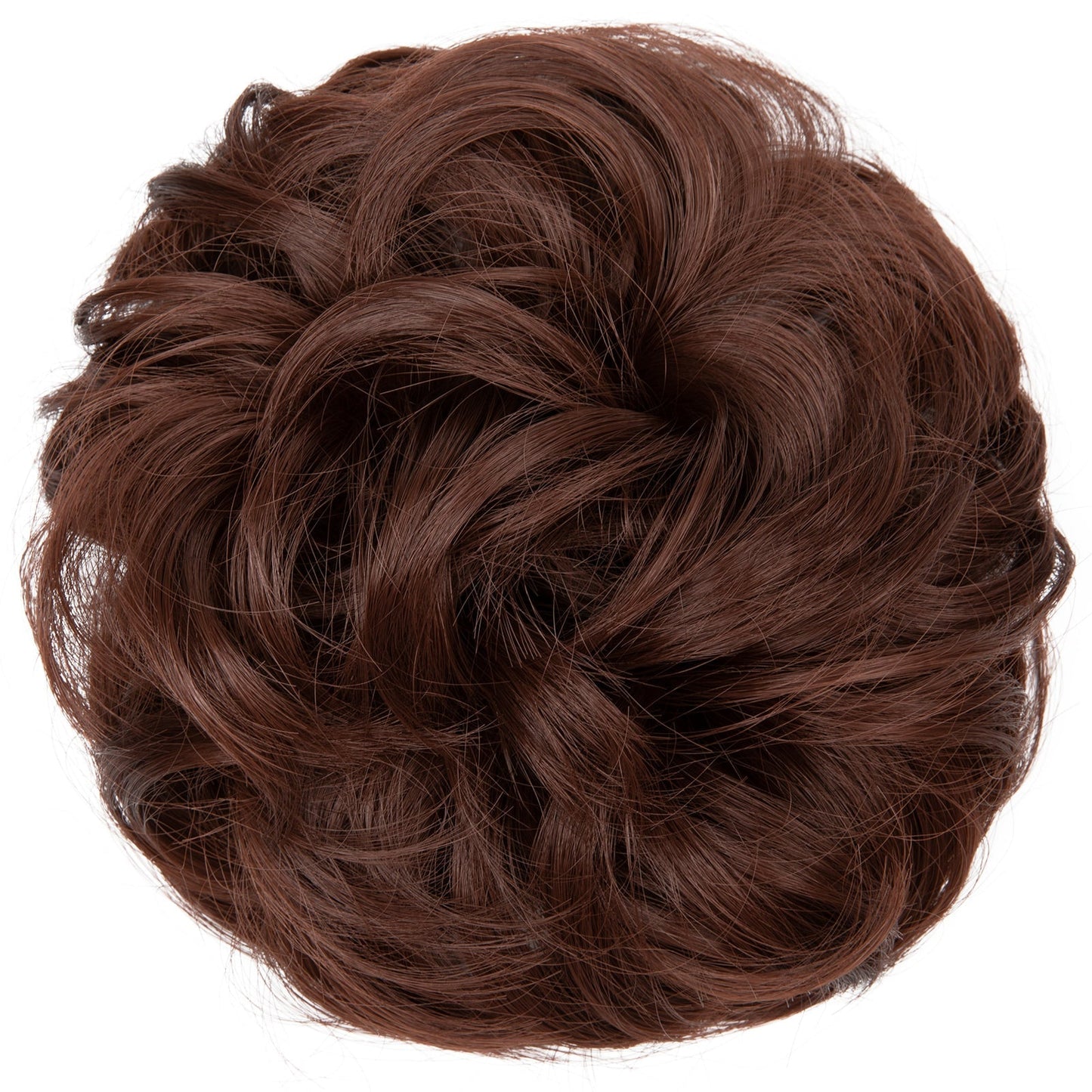 Effortless Synthetic Bun Hairpiece: Messy Donut Chignon Wig for Instant Volume