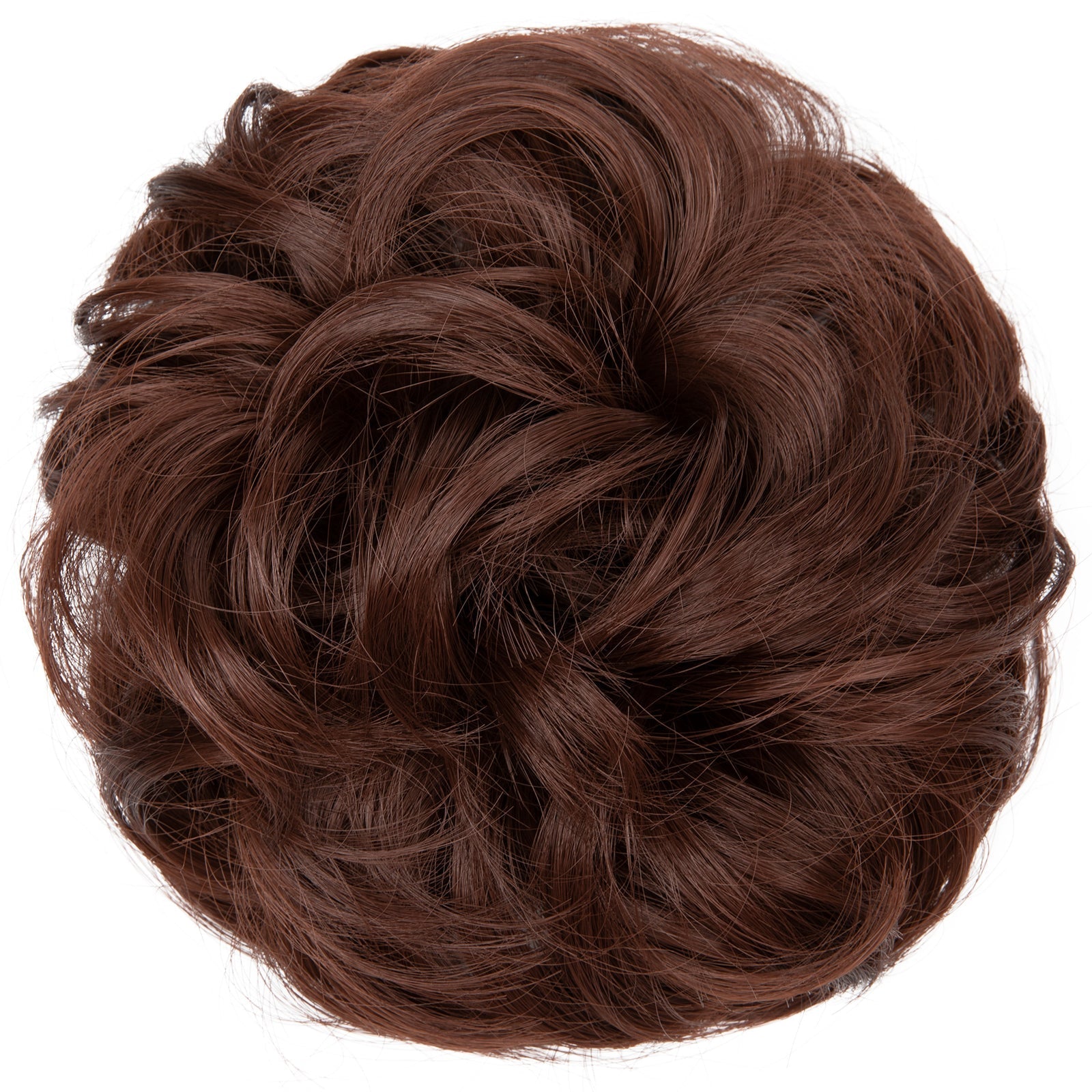 Effortless Synthetic Bun Hairpiece: Messy Donut Chignon Wig for Instant Volume