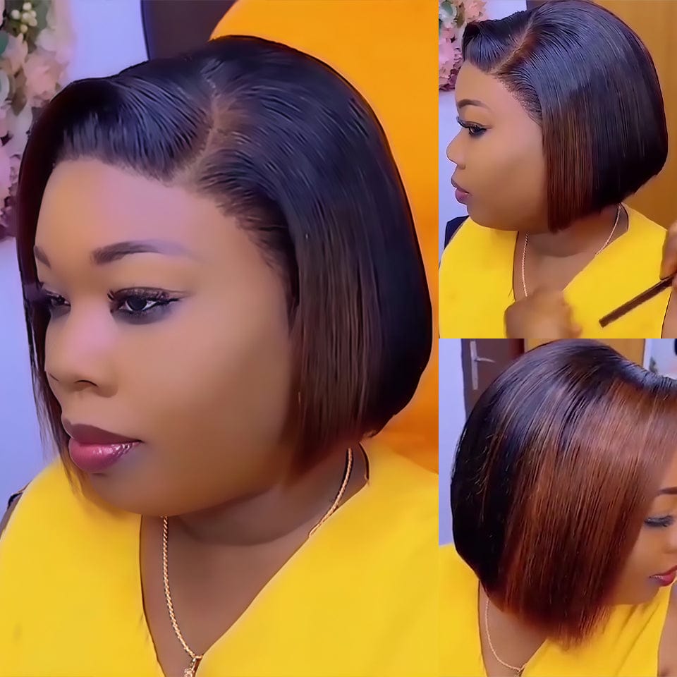 Glueless Lovely Natrual Bob Styles Silky Hair Wig