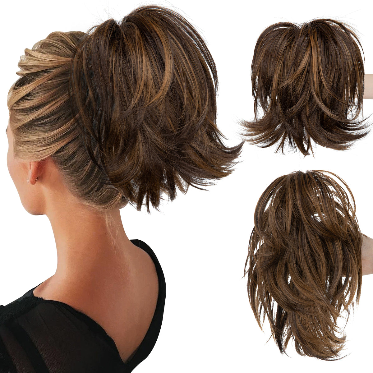 Effortless Synthetic Claw Clip Ponytail Hair Extension: Instant Volume & Style