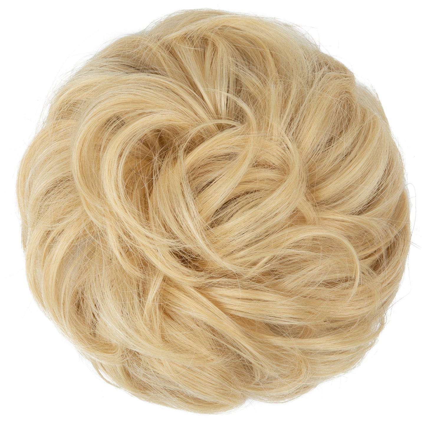 Effortless Synthetic Bun Hairpiece: Messy Donut Chignon Wig for Instant Volume