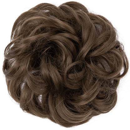 Effortless Synthetic Bun Hairpiece: Messy Donut Chignon Wig for Instant Volume