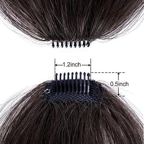 Luxurious 3D Clip-In Bangs Hair Extensions: Instant Fringe Transformation Wig