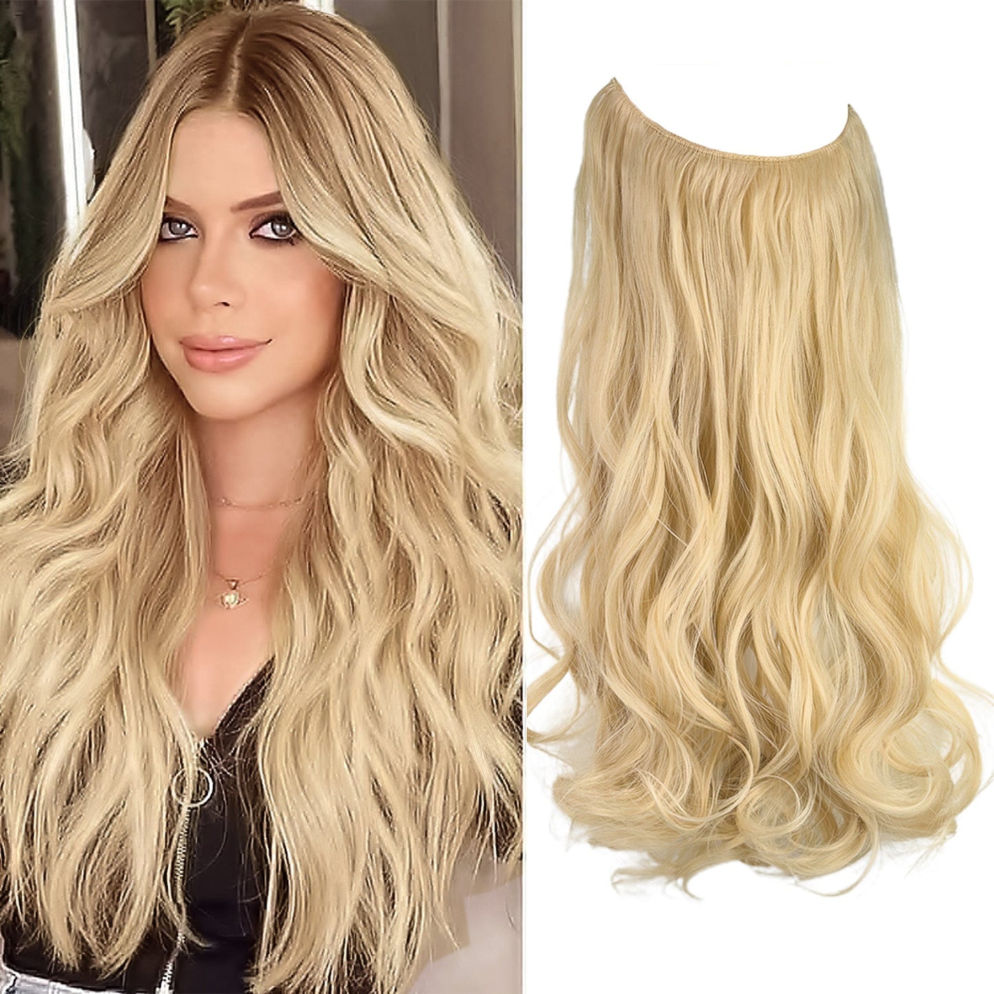 Wave Clip in Hair Extensions Wigs