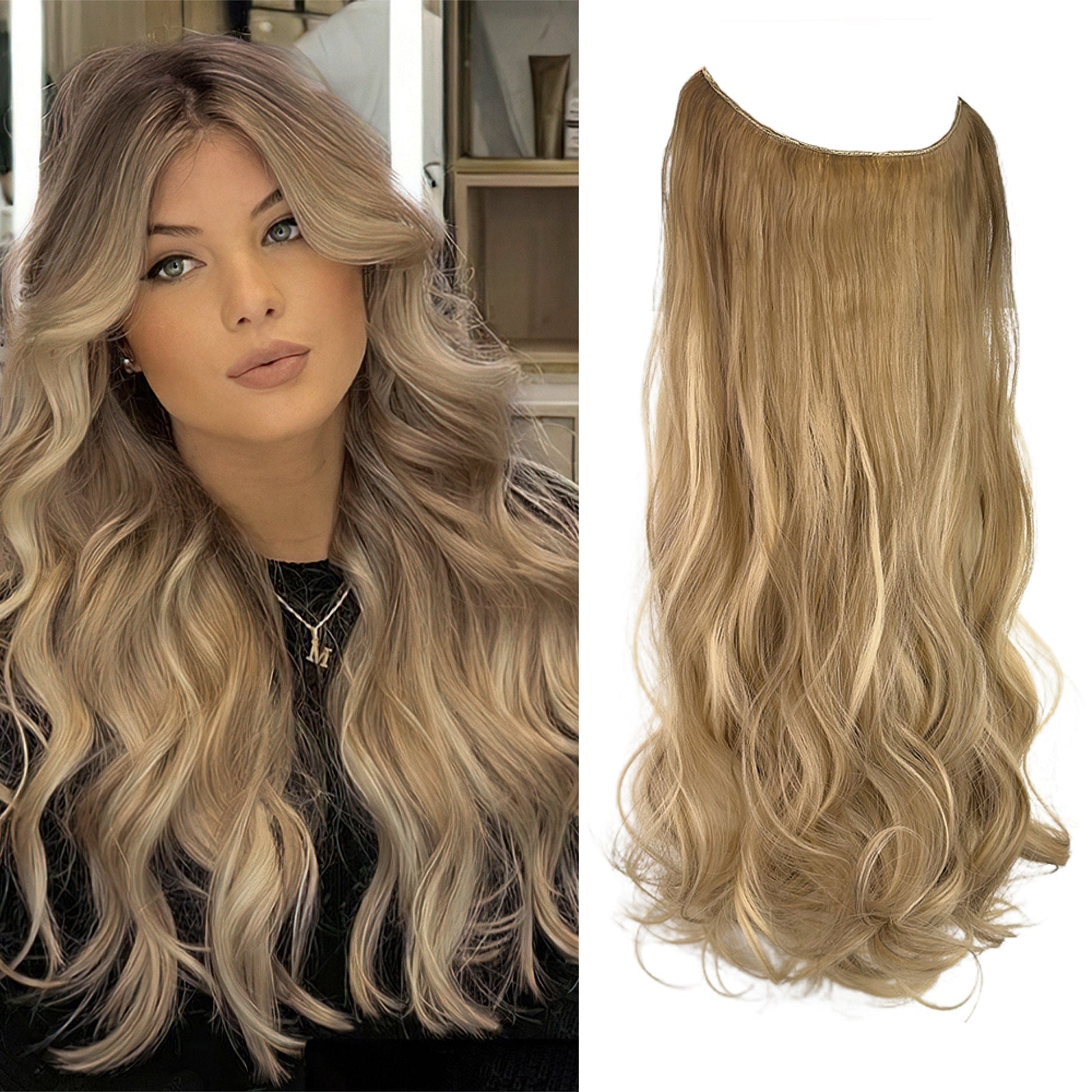 Wave Clip in Hair Extensions Wigs