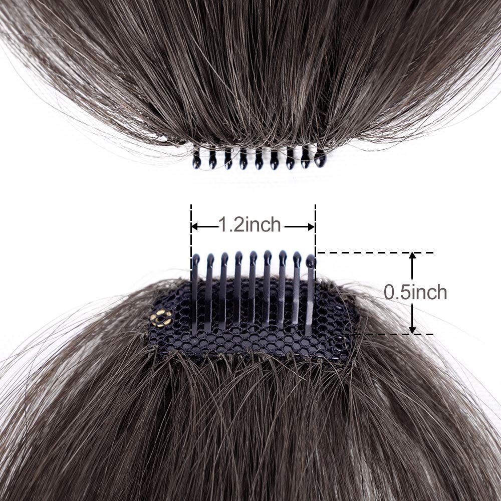 Luxurious 3D Clip-In Bangs Hair Extensions: Instant Fringe Transformation Wig