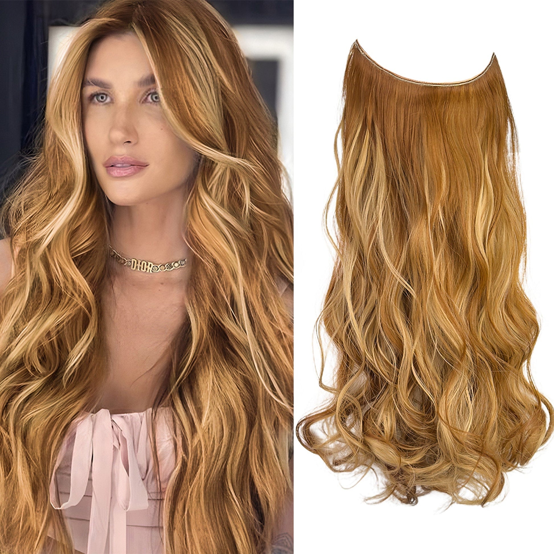 Wave Clip in Hair Extensions Wigs