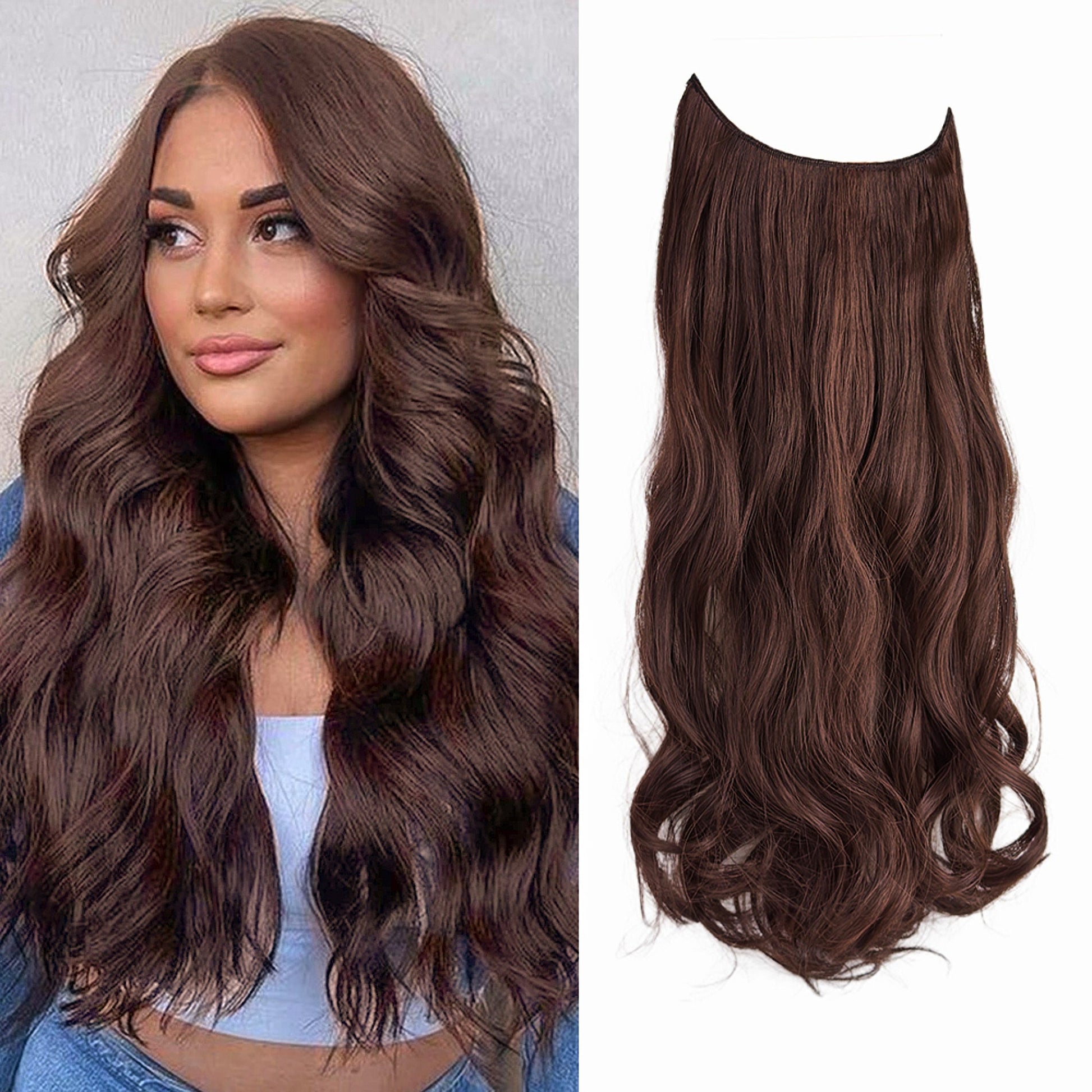 Wave Clip in Hair Extensions Wigs