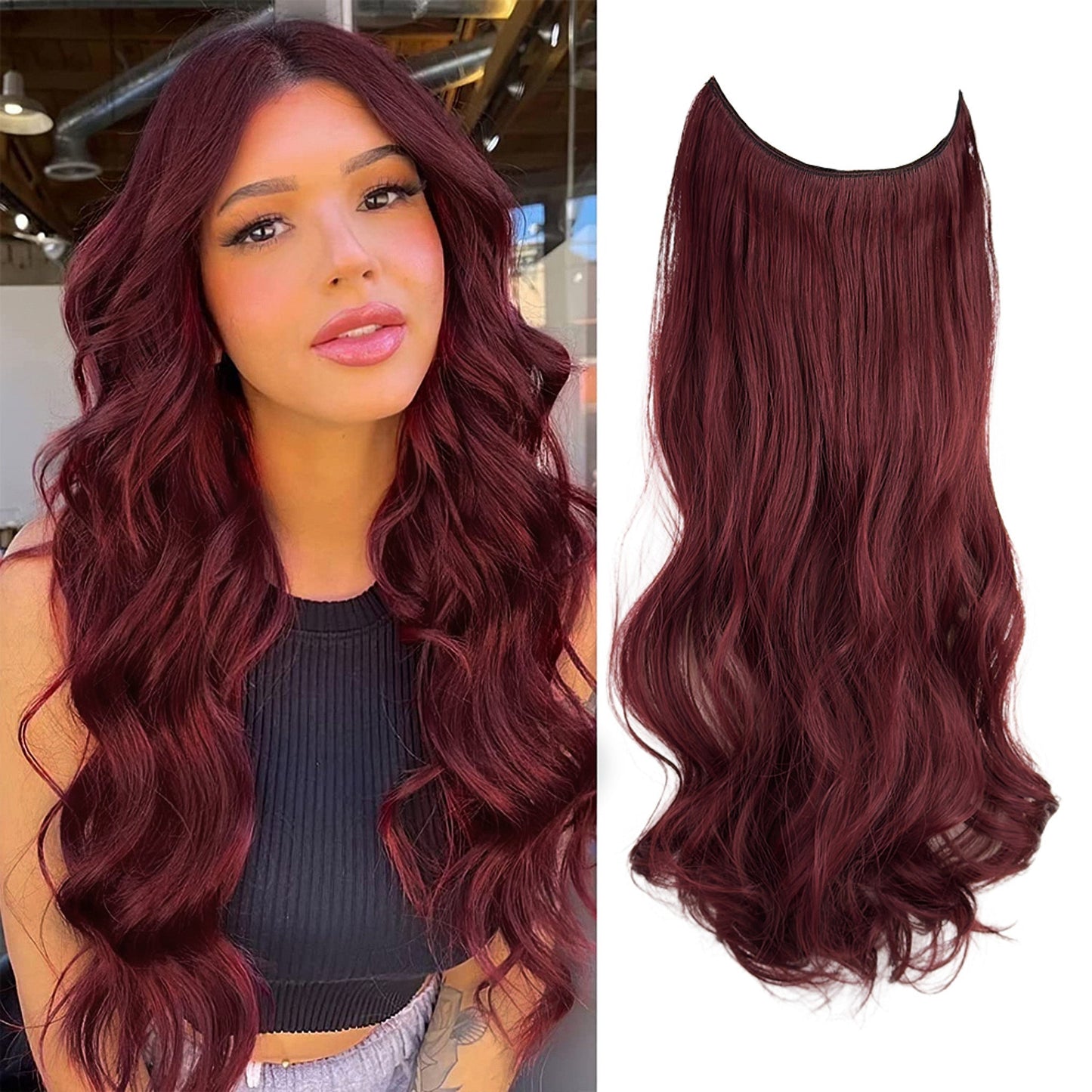 Wave Clip in Hair Extensions Wigs
