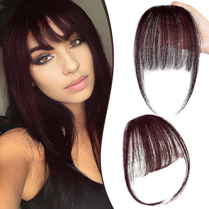 Luxurious 3D Clip-In Bangs Hair Extensions: Instant Fringe Transformation Wig