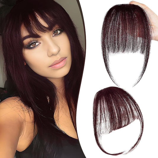 Luxurious 3D Clip-In Bangs Hair Extensions: Instant Fringe Transformation Wig